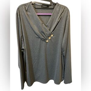 Loveu.Dear Gray long sleeve Top 3XL